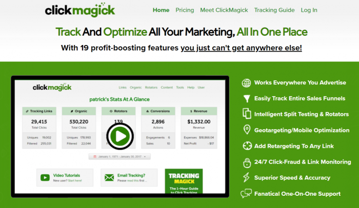 ClickMagick Review- Track And Optimize All Your Marketing