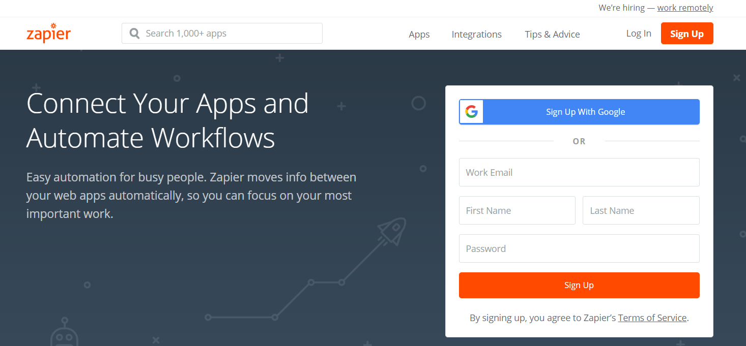 Zapier- Best Dropshipping Tools