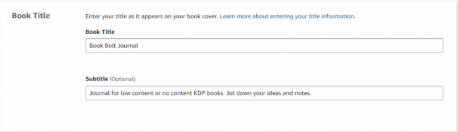 Start Your Publishing With KDP- Book Title