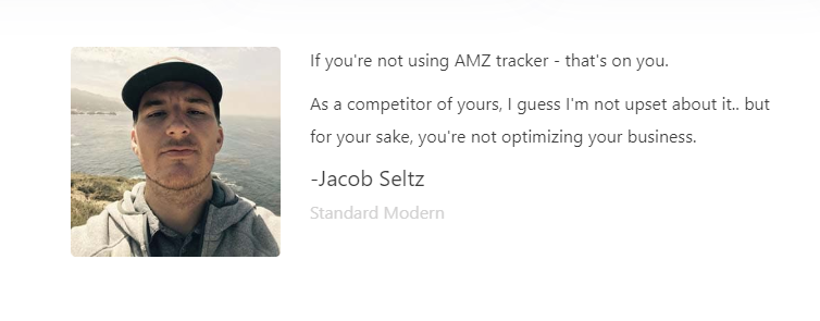 AMZ_Tracker - Testimonials