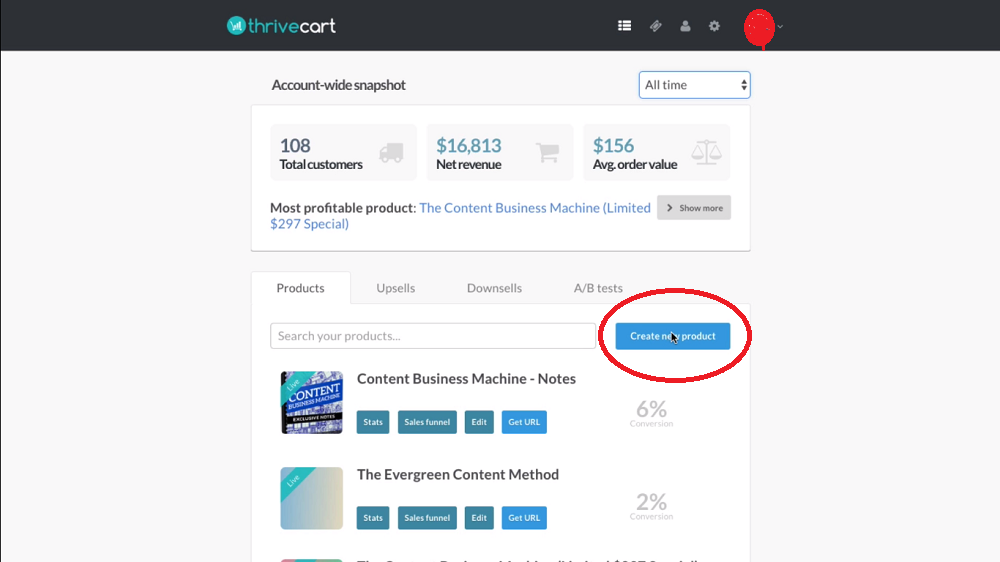 How To Use ThriveCart add a new product